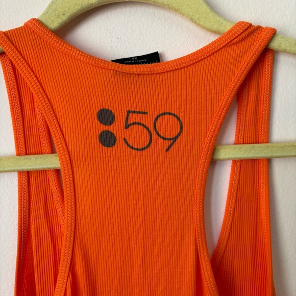 Splits59 Orange Ribbed tank - Picture 3 of 6